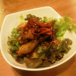 San - ディナーコース　鶏肉の炒め物