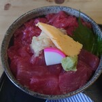 寿司吉 - ひがしもの中落ち・鉄火丼