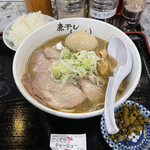 Nibo Shira-Men Aoki - R3.12  こってり煮干しチャーシュー麺・味玉・小ライス・辛子高菜