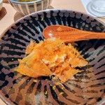 匠 進吾 - セコガニの蒸し寿司にからすみ