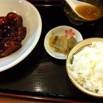 Menyaihee - 黒酢豚定食(薩摩芋、山芋、人参入り)
                      @880