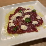 ostrich carpaccio