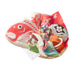 梅かま - 飾り・細工かまぼこ かご盛り