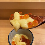 鮨駒 - 茶碗蒸しイクラのせ