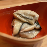 鮨駒 - 三陸産牡蠣出汁と胡麻油