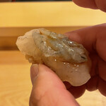 鮨駒 - 鮃えんがわ乗せ