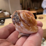 登喜和鮨 - 低温湯引きからの炭炙り！仕事しまくりで、のどぐろ独特の脂が一気に充満します！