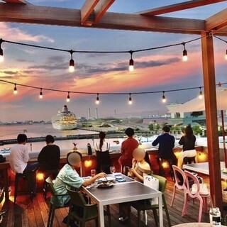 Rooftop overlooking Yokohama Port