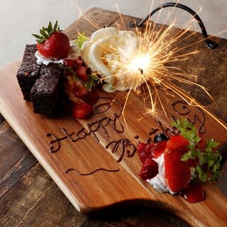 ☆Anniversary plate☆Perfect for birthdays, anniversaries, welcome and farewell parties, etc.♪