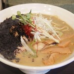 和らーめん なかお - 牡蠣白湯そば1200円