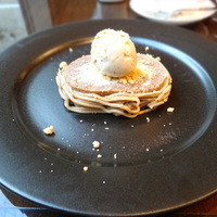 ダイニング 流 - 栗のロールケーキ　カルヴァドスレーズンのアイス添え