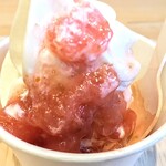 ハニーマザー - お米のソフトクリーム（神戸いちじくソース）