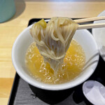 超純水採麺 天国屋 - 麺に柚子わさびを付けても美味しいです