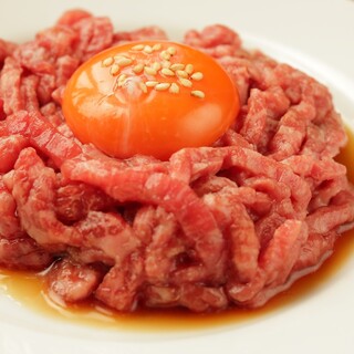 A restaurant where you can eat Kuroge Wagyu beef yukhoe!