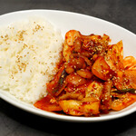 タコ炒め丼 タコ炒め丼