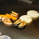 鉄板焼 銀杏 - 焼き野菜