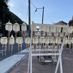 園山商店 - イカ干してる