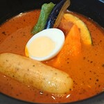 Kanakoのスープカレー屋さん - ジャンボソーセージカレー　75度