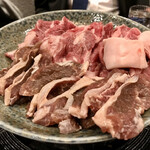 大衆中遊華食堂 八戒 - ジンギスカン 三種盛