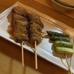 串まさ - 焼き鳥とアスパラ