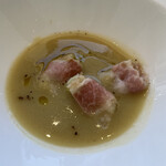 リストランティーノ ルベロ - サヴォイキャベツ　温製ズッパ