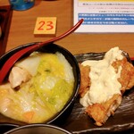 Fukunotori - 日替わり　鶏と白菜のクリーム煮と鶏南蛮　アップ