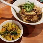 麺屋 六感堂 - 山椒ブラック＋チャコ飯