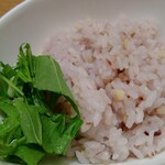 黄金の塩らぁ麺 ドゥエイタリアン - 美人玄米ご飯