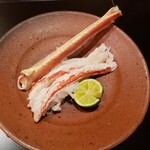 新地 やま本 - 焼き蟹　