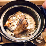 赤坂 詠月 - ◉鯛めし　食しきれなかった分は持ち帰りに…
      次の日冷めたままでもとっても美味しくてびっくり