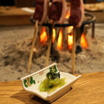 柳家 - 2012.12 わさび漬け、鹿肉との相性が最高