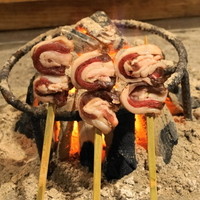 柳家 - 2012.12 仔熊カルビを囲炉裏で焼きます