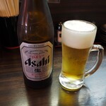 申手延麺 - ビール