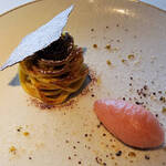 ランソレイエ - モンブランと紅玉のソルベ