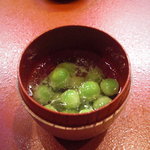 日本料理 櫻川 - 青豆ジュレがけ