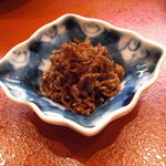 日本料理 櫻川 - ちりめんと牛そぼろの佃煮。