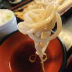 にしんそば本舗　八天庵 - 大海老天せいろ　１２００円　蕎麦汁を付けて　【　２０１２年９月　】