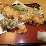 にしんそば本舗　八天庵 - 大海老天せいろ　１２００円の天麩羅　【　２０１２年９月　】