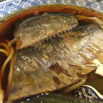 にしんそば本舗　八天庵 - にしん蕎麦　１２００円　にしんの甘露煮のアップ【　２０１２年９月　】