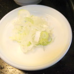 にしんそば本舗　八天庵 - にしん蕎麦　１２００円の薬味　【　２０１２年９月　】