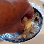 シャトー　ラ・パルム・ドール - このソース、旨かったのでパンで掬い取って全てを頂いた