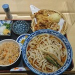 釜ひろ - 親子天ぶっかけ(温)Ｂセット