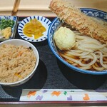 釜ひろ - ちく天玉ぶっかけ(温)Ｂセット