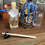 朝めし酒場 ナニコレ食堂 - 白玉焼酎を炭酸割りで♪