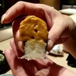 鮨松波 - 達人のワザ、見事な切り口です