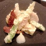 郷土味 かけはし - 天ぷら盛り合わせ