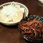 金町製麺 - '12/12/14 松前漬（250円）＋自家製水餃子（380円）