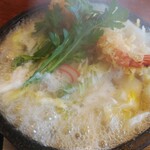 なか道 - グツグツ鍋焼きうどん