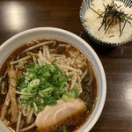 らーめん喜楽 - 醤油と山わさびごはん