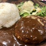 焼肉とハンバーグ専門 神戸牛衛門 - 甘辛カレーバーグプレート